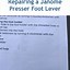 Image result for Janome Broken Foot Lever
