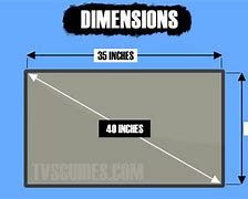 Image result for 40 Inch TV Dimensions in mm
