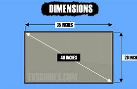 Image result for 40 Inch TV Size Example
