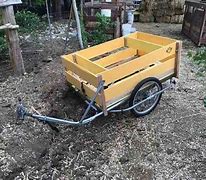 Image result for Motorcycle Homemade 5 by 8 Trailer with Removable Cargo