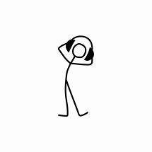 Image result for Stick Figure with Headphones