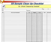 Image result for 5S Cleaning Schedule