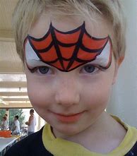 Image result for Simple Iron Spider Face Painting