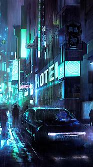 Image result for Cyberpunk Street Wallpaper