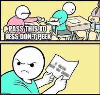Image result for Note Pass Meme Drawing