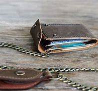 Image result for Quality Leather Chain Wallet