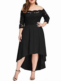 Image result for Plus Size Black Cocktail Dress