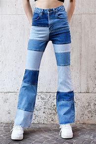 Image result for Patchwork Jeans