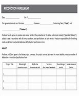 Image result for Production Agreement Contract Template