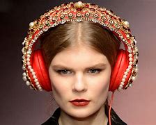 Image result for Dolce and Gabbana Rose Headphones