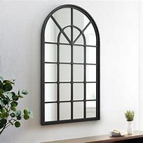 Image result for Black Window Frame Mirror