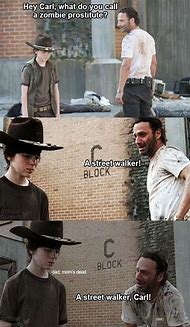 Image result for The Walking Dead Carl Grimes Popeyes Meme