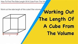 Image result for Three Cubes Each of Volume 216