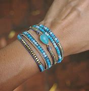 Image result for Blue Beaded Bracelet