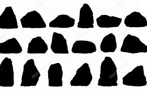 Image result for Stone Rock Silhouette