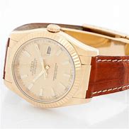 Image result for Gold Watch Leather Band