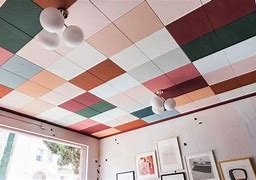 Image result for Painted Drop Ceiling Tiles