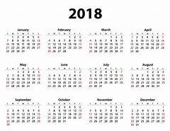 Image result for 2018 Monthly Calendar Printable