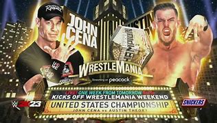 Image result for John Cena WrestleMania 39 Austin Theory