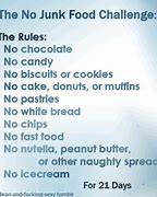 Image result for No Junk Food January