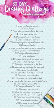 Image result for 30-Day Drawing Challenge Ideas