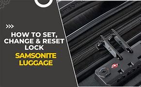 Image result for How to Set Lock On Luggage