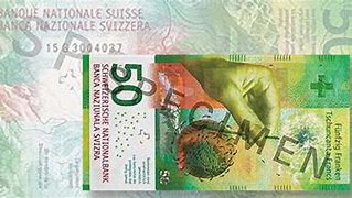 Image result for Swiss Franc Five Dollar Bill