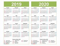 Image result for 2019 2020 Calendar at a Glance