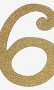 Image result for Print Number 6 Glitter