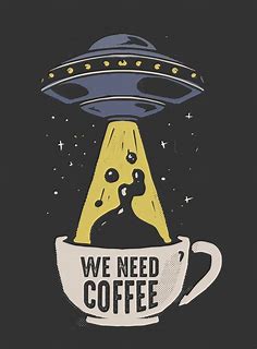 Ufo and coffee 2534490 Vector Art at Vecteezy