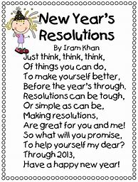 Image result for Happy New Year Poem Kids