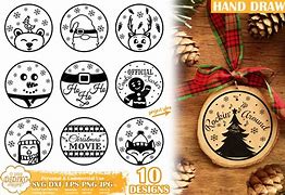 Image result for Christmas SVGs for Ornaments