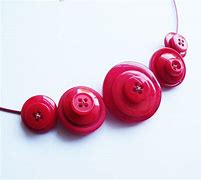 Image result for Red Button Necklace