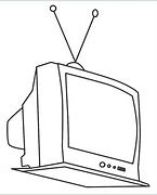 Image result for Television Drawing