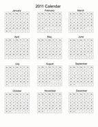 Image result for 2011 2012 Printable Yearly Calendar