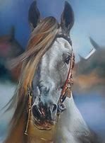 Image result for Oil Painting of Horse in the Rain