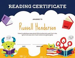 Image result for Reading Certificate Template.pdf