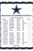 Image result for Dallas Cowboys Schedule Regular Season