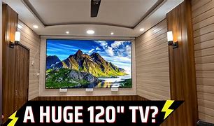 Image result for 120 Inch Screen in Living Room