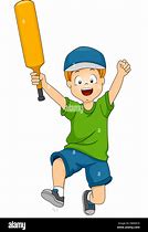 Image result for Boy with Cricket Bat Cartoon