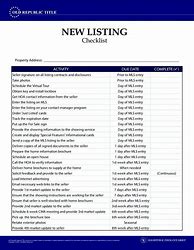 Image result for Real Estate Listing Checklist