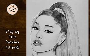 Image result for How to Draw Ariana Grande Face