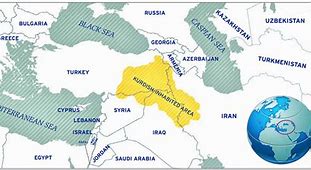 Image result for Map Middle East Kurds