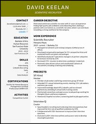Image result for Recruiter Resume Example
