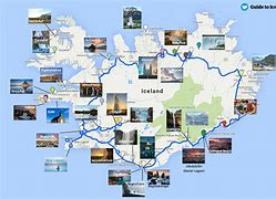 Image result for Driving Map of Iceland