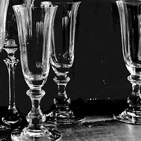 Image result for Black and White Champagne Glasses