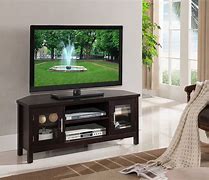 Image result for 40 Inch TV Stand with Glass Doors