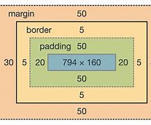 Image result for CSS Box Model Rectangular Box