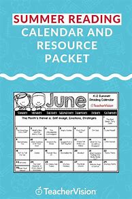 Image result for Summer Reading Calendars for Kids Printable