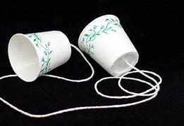 Image result for Sound Vibrates Paper/Cup Phone